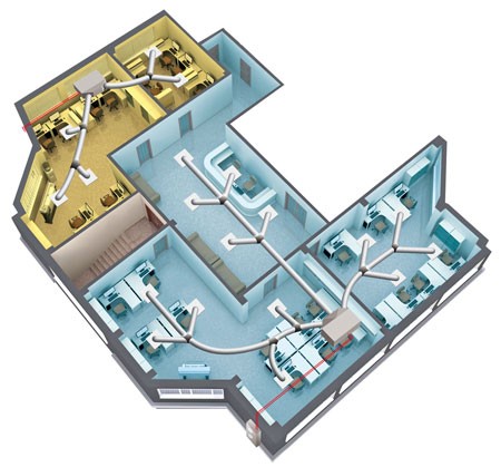 داکت اسپلیت ساختمان