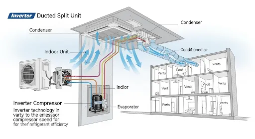 داکت اسپلیت اینورتر