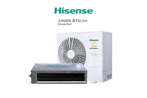 داکت اسپلیت اینورتر حاره‌ای 24000 هایسنس مدل HID-24F4