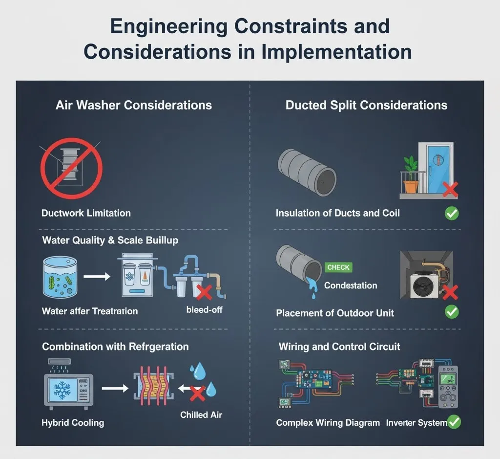 مقایسه اجرای داکت اسپلیت و ایرواشر