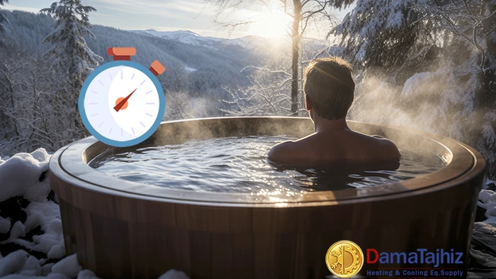 how long should you stay in a hot tub