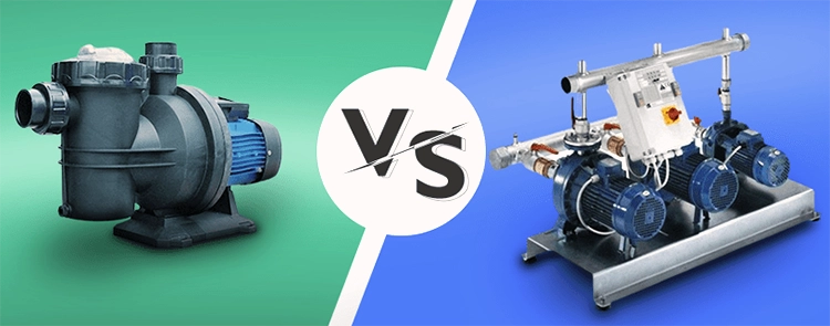 مقارنة بين مضخة التعزيز والمضخة العادية