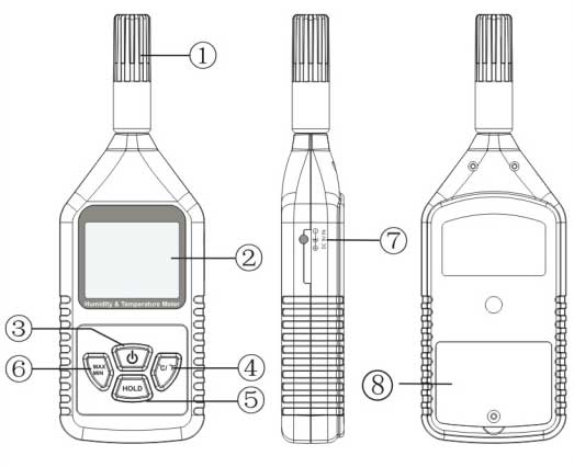 Benetech hygrometer and thermometer GM1360 - بثشفعقثس