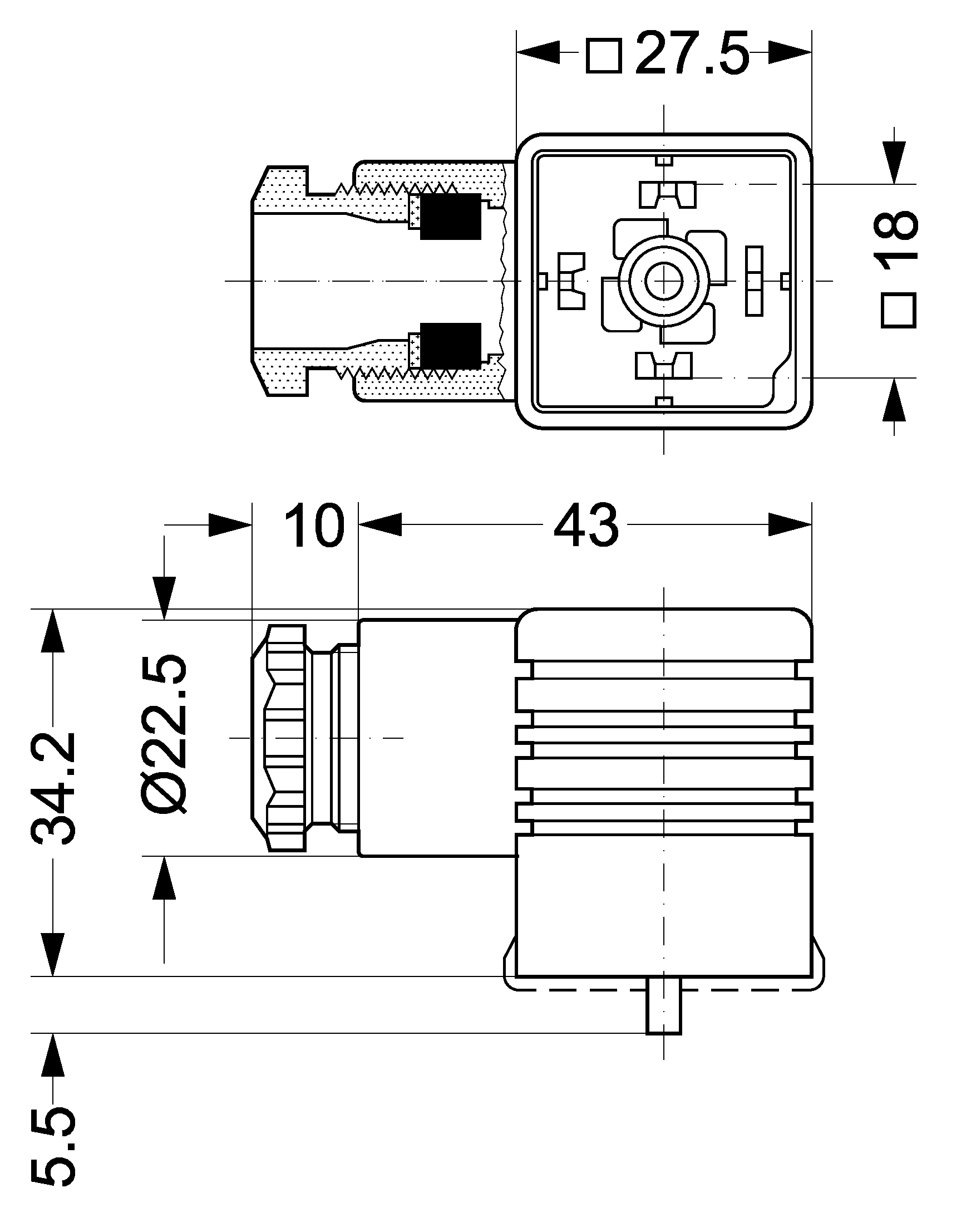 سوکت بوبین دانفوس مدل 042N0156