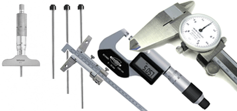 All types of equipment for measuring precise parameters of dimensions