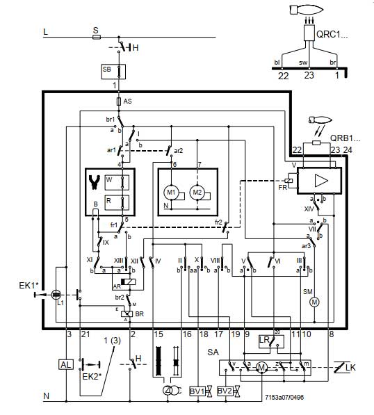 اتصالات رله زیمنس مشعل گازوئیل سوز مدل LAL 1.25