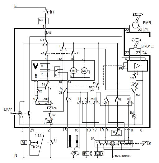 اتصالات رله زیمنس مشعل گازوئیل سوز مدل LAL 2.25