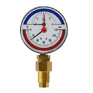 Thermometer Manometer TG Plate 8 CM Vertically