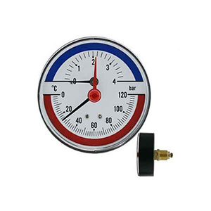 Thermometer Manometer TG Plate 8 CM Horizontally