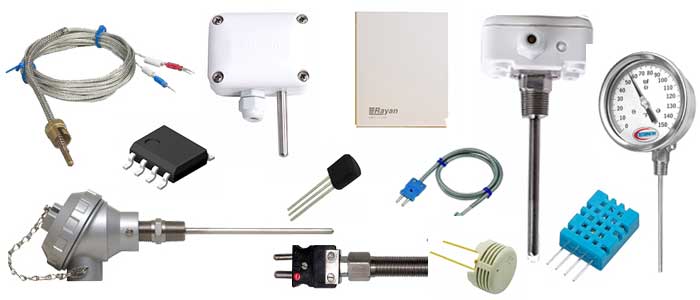 انواع سنسور دما و رطوبت