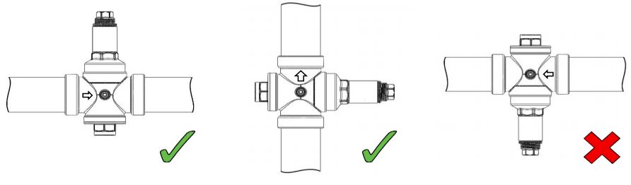 طریقه اتصال شیر فشار شکن بدنه بزرگ فنری CS CASE مدل 2865 سایز "1/2 2 