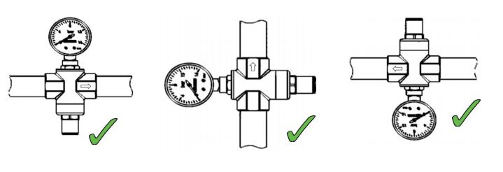 طریقه اتصال شیر فشار شکن بدنه بزرگ فنری CS CASE مدل 0332 سایز "1/4 1