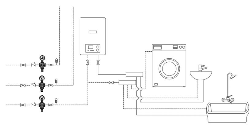 جایگاه شیر فشار شکن بدنه بزرگ فنری CS CASE مدل 0332 سایز "1/4 1