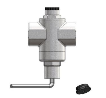 کالیبراسیون شیر فشار شکن بدنه بزرگ فنری CS CASE مدل 0332 سایز "1/4 1