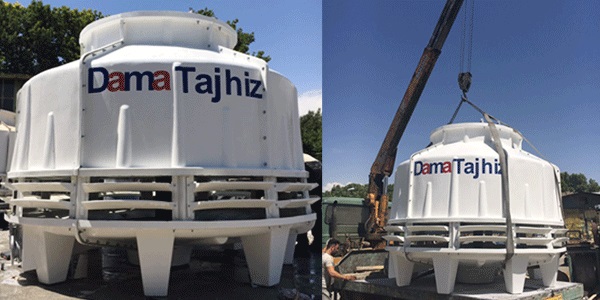 DamaTajhiz circular fiberglass cooling tower DT.C.600