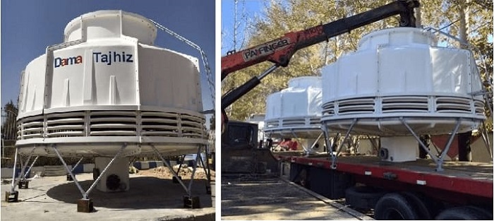 پروژه برج خنک کننده مدور دماتجهیز