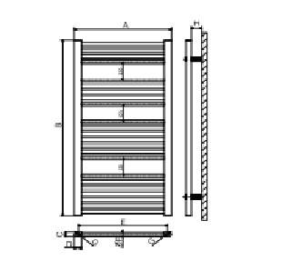 خرید حوله خشک کن ایران رادیاتور 12 لوله TR01