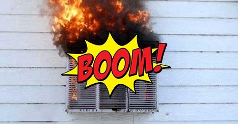 انفجار مكيف هواء و سبلیت