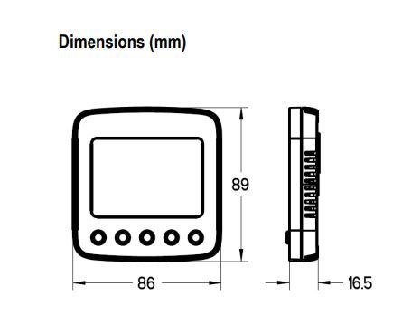Honeywell digital fan coil thermostat Model TF428