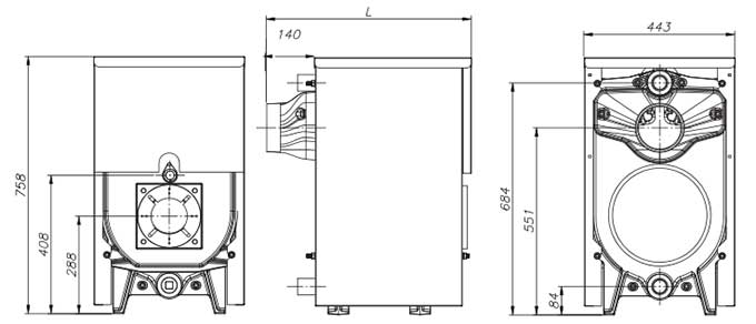 مرجل من حدید الزهر سوبر 300 شوفاژکار 9 شفرات