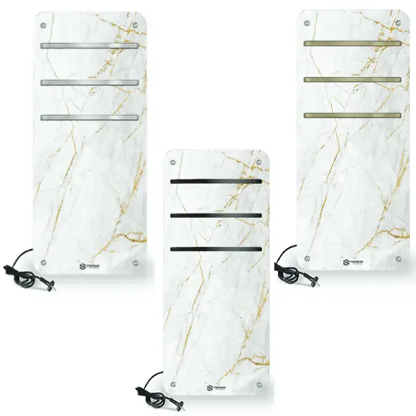 حوله خشک کن برقی سفید تاپسان مدل 150*50