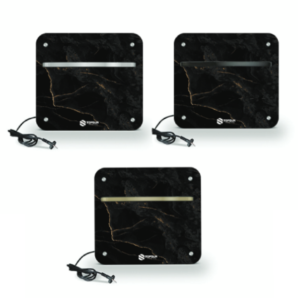 حوله خشک کن برقی تاپسان مشکی مدل 50*50