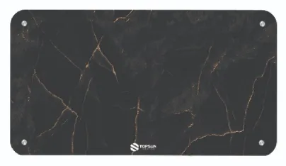 رادیاتور برقی شیشه ای تاپ سان مدل D-906 سایز 90×110