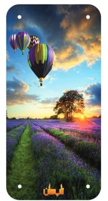 رادیاتور برقی شیشه ای تاپ سان مدل D-912 سایز 60×130