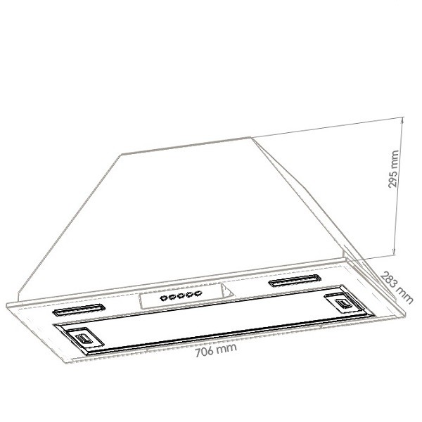 هود آشپزخانه مخفی بیمکث مدل 2052-5