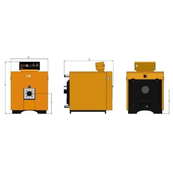 دیگ فولادی آبگرم آذران صنعت امرتات (کالور) C45-1