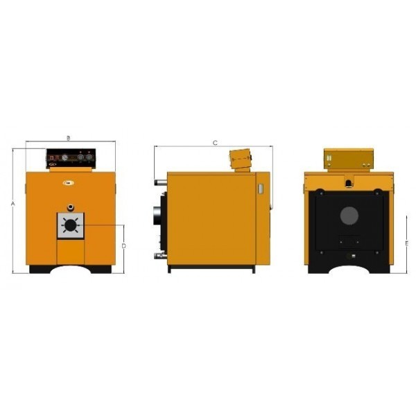 دیگ فولادی آبگرم آذران صنعت امرتات (کالور) C700-1