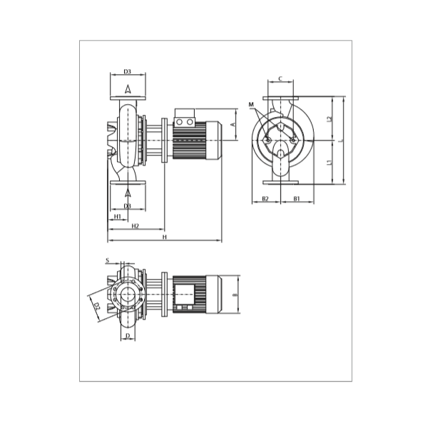 پمپ آب سیرکولاتور خطی داب CM-G 80-650 T-1
