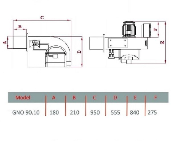 مشعل گازوئيل سوز گرم ایران مدل GNO 90/10-1