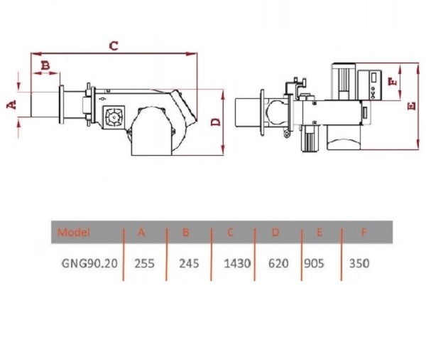 مشعل گازوئيل سوز گرم ایران مدل GNO 90/20-2