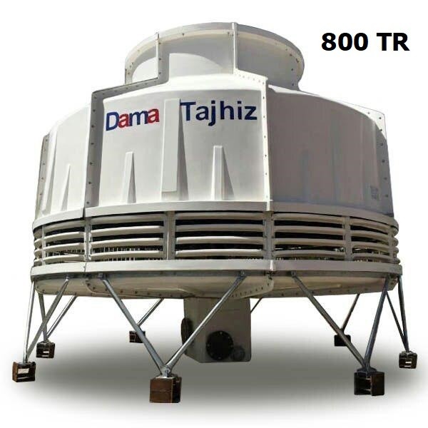 برج خنک کننده فایبرگلاس مدور دماتجهیز 800 تن تبرید-5