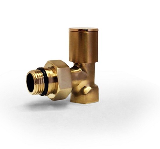 شیر رادیاتور طلایی گرد مات دکوراتیو HTM-2