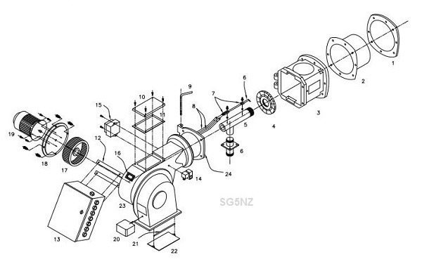 مشعل گازسوز هوفمات مدل SG5NZ-1