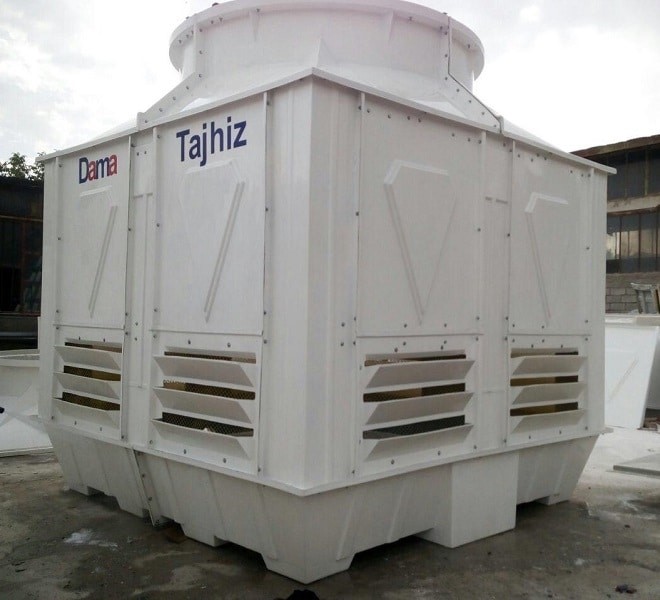 برج خنک کننده فایبرگلاس مکعبی 600 تن تبرید دماتجهیز-3