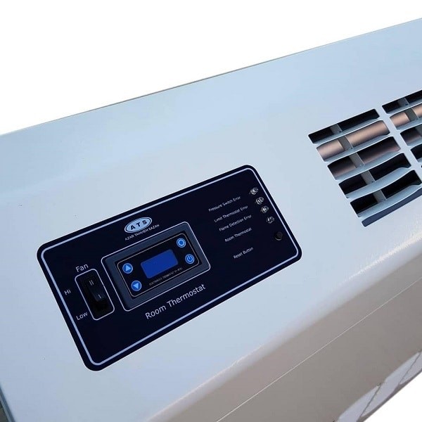 هیتر گاز مایع فایر تیوب آذر تهویه طرح فن کویل F919-2