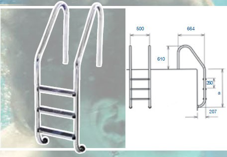 نردبان استخر فلکسینوکس سری Easy Access-4