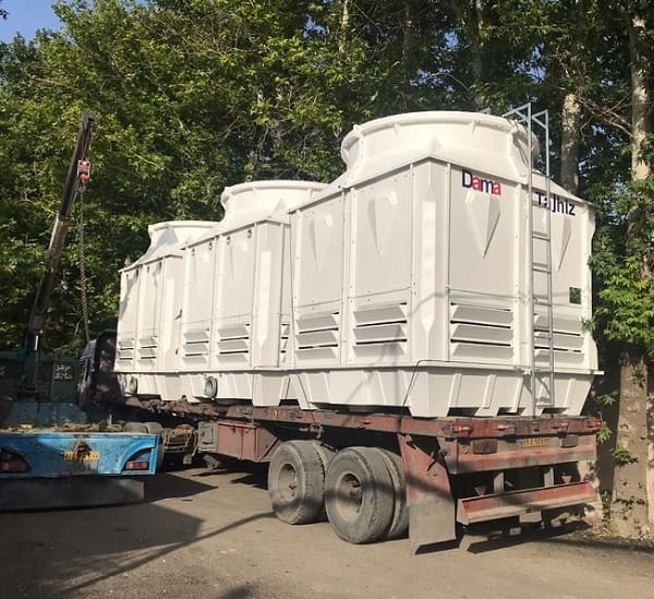 برج خنک کننده فایبرگلاس مکعبی 300 تن تبرید دماتجهیز-14