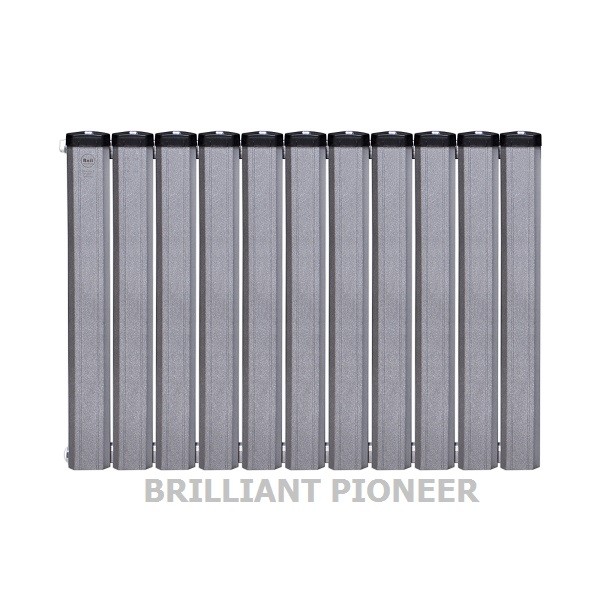 رادیاتور آلومینیومی آنیت 11 پره مدل برلیان پایونیر نقره ای-1