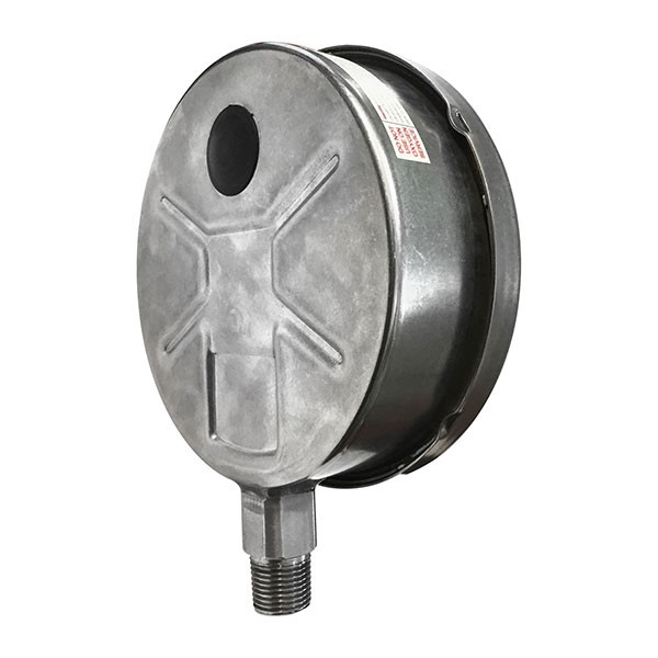 مانومتر سنگان صنعت استیل افقی/عمودی صفحه 16 سانت مدل PG18-4