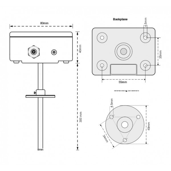 سنسور دمای کانالی رایان مدل HDT-324P-4