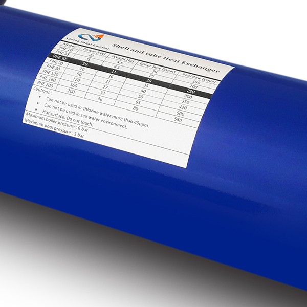 مبدل حرارتی پوسته و لوله آکوامارین مدل PHE200-2