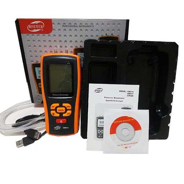 فشارسنج تفاضلی دیجیتال بنتک مدل GM505-1
