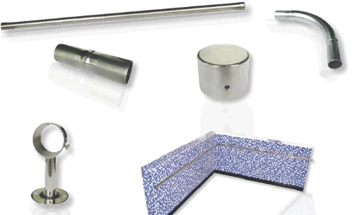 دستگیره استیل استخر ایمکس مدل L100-1