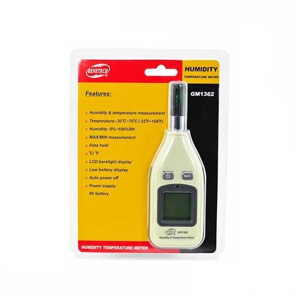 رطوبت سنج و دماسنج بنتک مدل GM1362-2