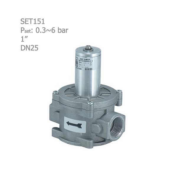 شیراطمینان گازی ستاک دنده ای "1 مدل SET151-1