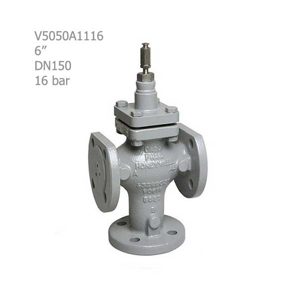 شیر موتوری هانیول سه راهه فلنجی "6 مدل V5050A1116-2